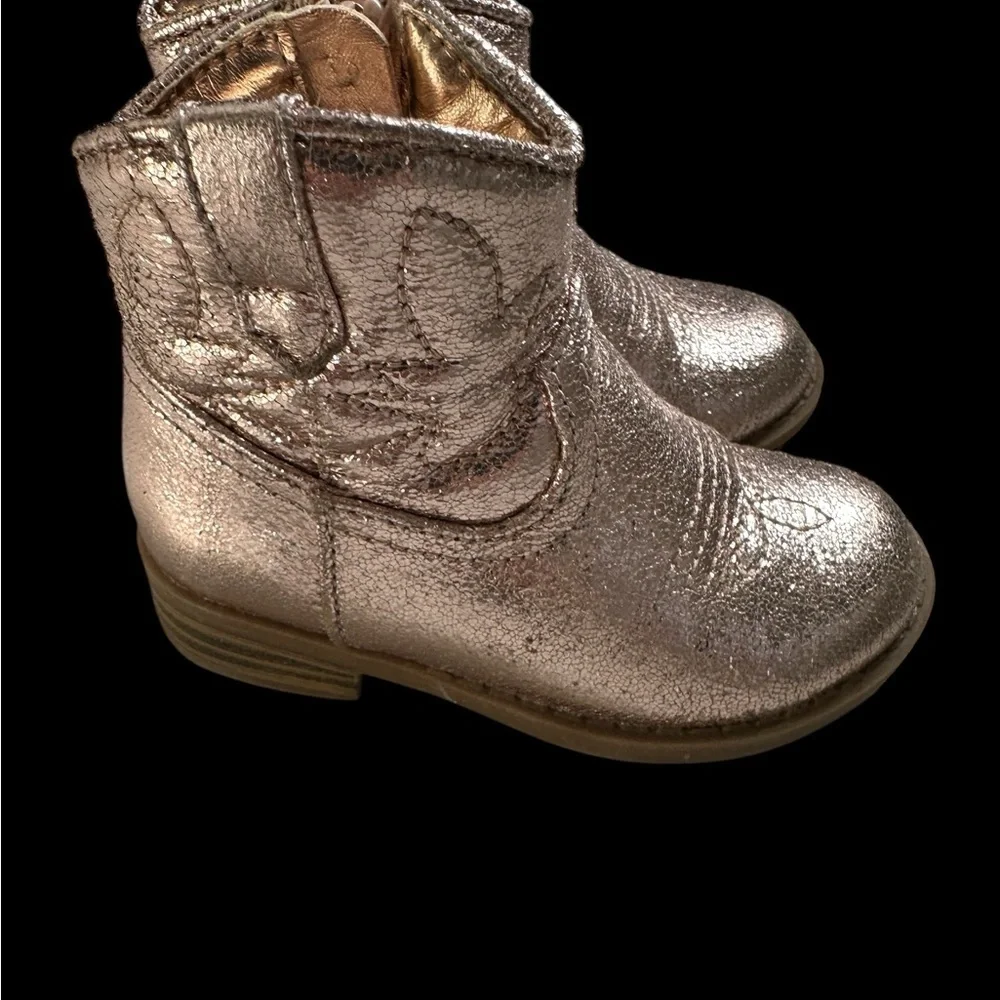 Jumping Beans Shiny Gold Kids Boots